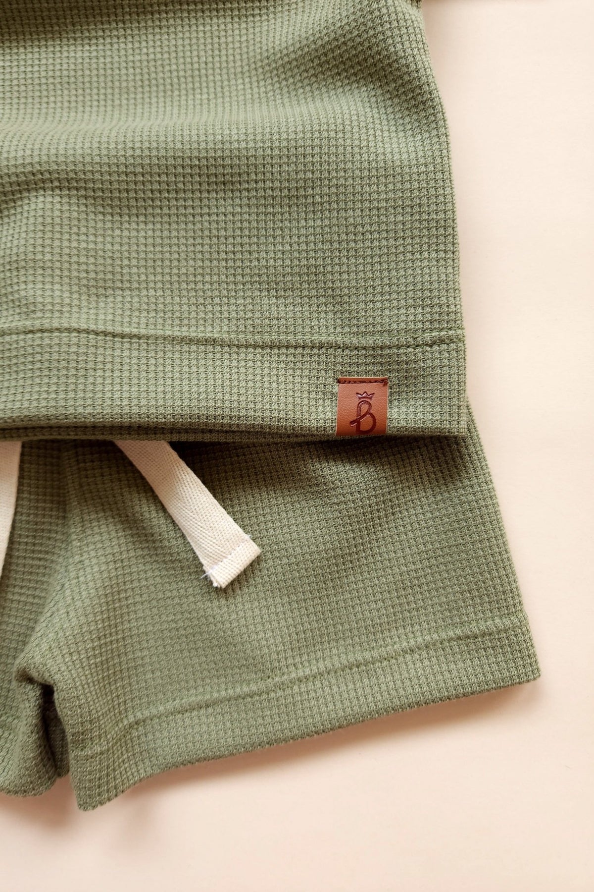 Conjunto Verão Waffle - Verde Pistache