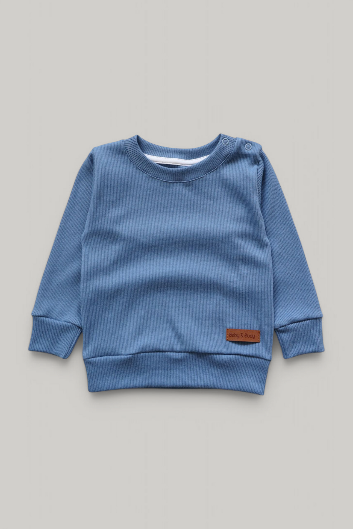 Blusa Manga Longa Canelada - Oceano