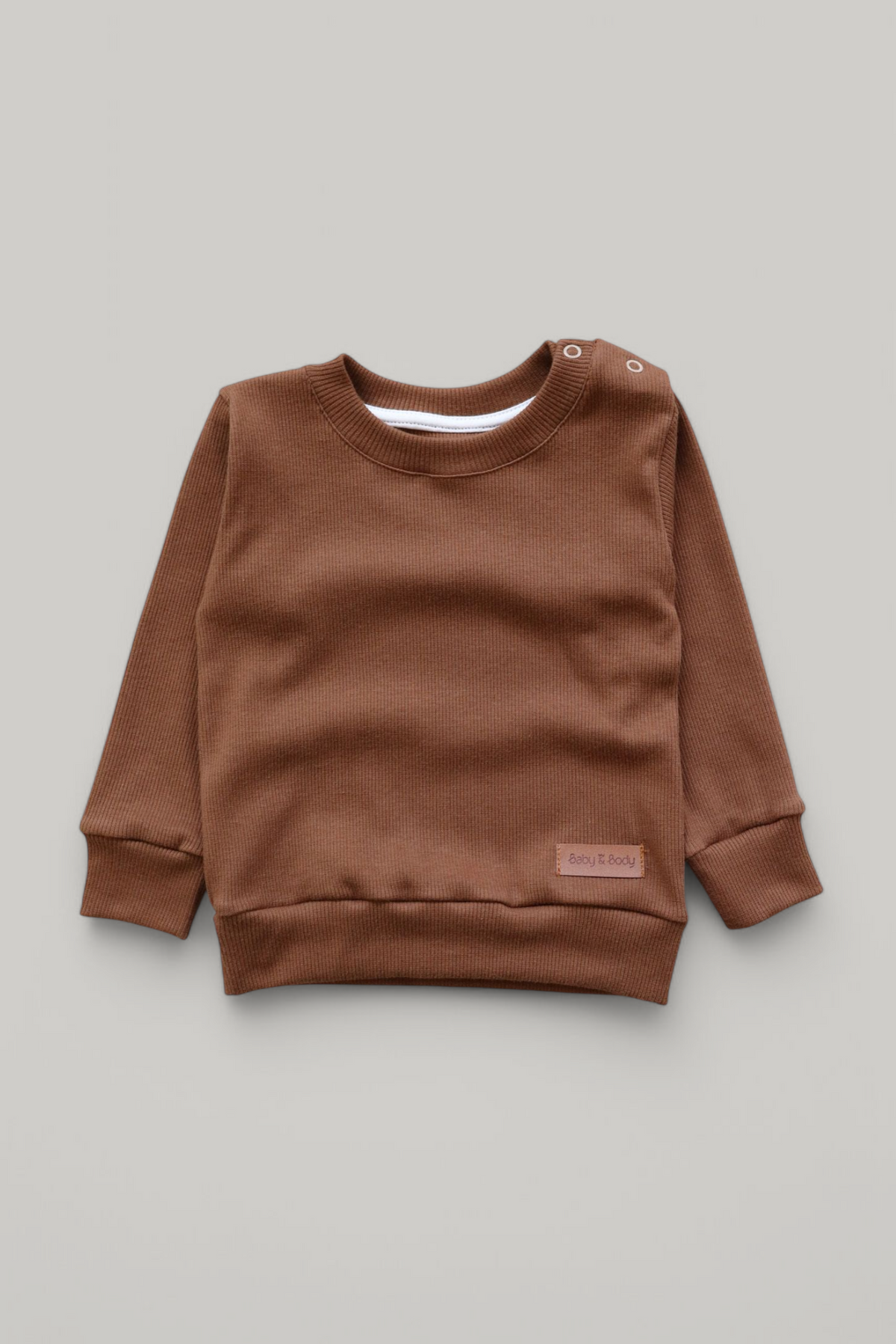 Blusa Manga Longa Canelada - Canela